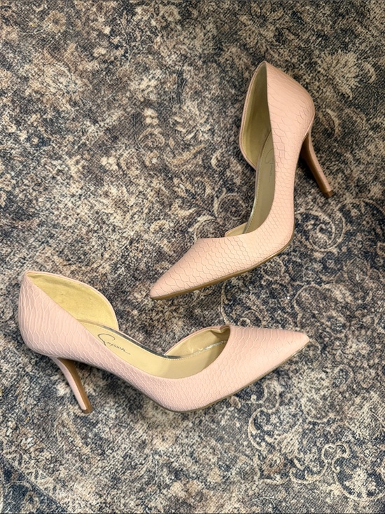 Jessica Simpson Shoes - Jessica Simpson Blush Pink D'Orsay Pointed-Toe Pumps